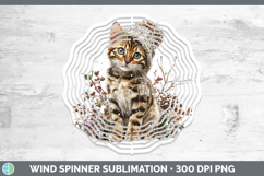 GorgeousCats Winter Knit Hat Wind Spinner design.