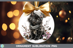 GorgeousCats Winter Knit Hat Ornament design.