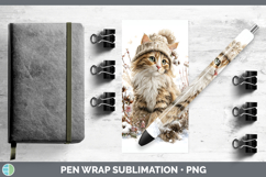 GorgeousCats Winter Knit Hat Pen Wrap design.