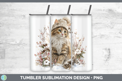 GorgeousCats Winter Knit Hat Tumbler design.