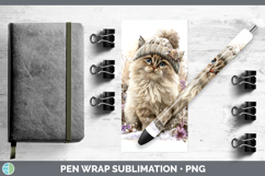 GorgeousCats Winter Knit Hat Pen Wrap design.