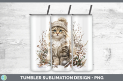 GorgeousCats Winter Knit Hat Tumbler design.