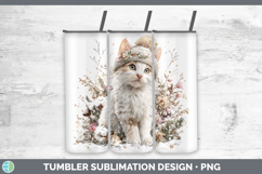 GorgeousCats Winter Knit Hat Tumbler design.