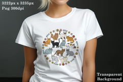 Cute Cats Colourful Kittens Png Illustration Product Image 2