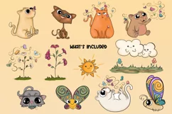 Cats and Butterflies|13 PNGS|Cats, Butterflies & Elements Product Image 2