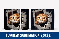 Cat hole tumbler sublimation Product Image 1