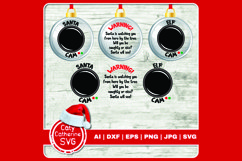 DIY Christmas Ornaments SVG Bundle Santa Cam Elf Cam Product Image 1