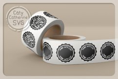 Made With Love DIY Round Circle Sticker Bundle SVG Cut File Product Image 2