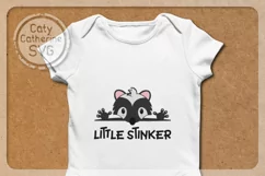 Little Stinker Cute Skunk Baby SVG Cut File Product Image 2