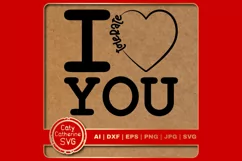 I Tolerate You Funny Valentine Love Quote SVG Cut File Product Image 1