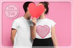 XOXO Valentine's Day Love Heart SVG Cut File Product Image 3