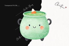 Cute Halloween Cauldron Clipart | Halloween PNG Product Image 2