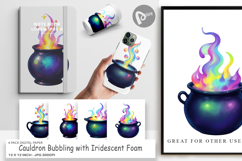 Digital Paper Iridescent Bubble Cauldron Product Image 1