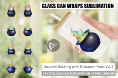 Glass Can Iridescent Bubble Cauldron Product Image 1