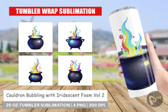 Tumbler Iridescent Bubble Cauldron Product Image 1