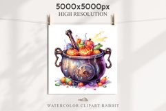 Cauldron With Candy Halloween Clipart PNG Scrapbooking Fairy Tale Art Image Watercolor Transparent Print illustration sublimation creepy printable digital