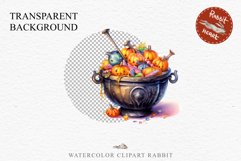 Cauldron With Candy Halloween Clipart PNG Scrapbooking Fairy Tale Art Image Watercolor Transparent Print illustration sublimation creepy printable digital watercolor Cauldron With Candy, spooky clipart, sublimation nursery, Creepy Witch art, halloween