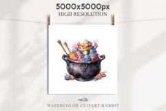 Cauldron With Candy Halloween Clipart PNG Scrapbooking Fairy Tale Art Image Watercolor Transparent Print illustration sublimation creepy printable digital watercolor Cauldron With Candy, spooky clipart, sublimation nursery, Creepy Witch art, halloween