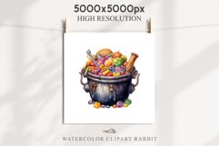 Cauldron With Candy Halloween Clipart PNG Scrapbooking Fairy Tale Art Image Watercolor Transparent Print illustration sublimation creepy printable digital watercolor Cauldron With Candy, spooky clipart, sublimation nursery, Creepy Witch art, halloween