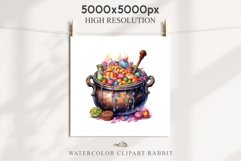 Cauldron With Candy Halloween Clipart PNG Scrapbooking Fairy Tale Art Image Watercolor Transparent Print illustration sublimation creepy printable digital watercolor Cauldron With Candy, spooky clipart, sublimation nursery, Creepy Witch art, halloween