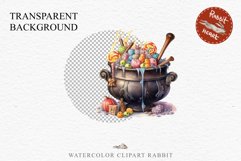 Cauldron With Candy Halloween Clipart PNG Scrapbooking Fairy Tale Art Image Watercolor Transparent Print illustration sublimation creepy printable digital watercolor Cauldron With Candy, spooky clipart, sublimation nursery, Creepy Witch art, halloween