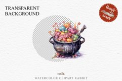 Cauldron With Candy Halloween Clipart PNG Scrapbooking Fairy Tale Art Image Watercolor Transparent Print illustration sublimation creepy printable digital watercolor Cauldron With Candy, spooky clipart, sublimation nursery, Creepy Witch art, halloween