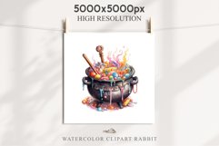 Cauldron With Candy Halloween Clipart PNG Scrapbooking Fairy Tale Art Image Watercolor Transparent Print illustration sublimation creepy printable digital watercolor Cauldron With Candy, spooky clipart, sublimation nursery, Creepy Witch art, halloween