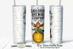 20 oz Skinny Tumbler Sublimation | Cauldron Brewing Company Product Image 2
