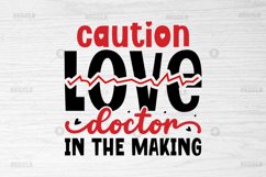 Caution love doctor SVG, The Heart Stopper SVG Design Product Image 2