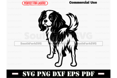 Cavalier King Charles Spaniel Dog Butt SVG PNG DXF EPS PDF Product Image 1