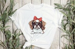 Cute Dog With Headband Sublimation Product Image 2