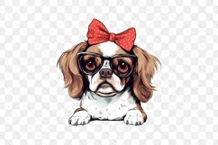 Cute Dog With Headband Sublimation Product Image 3