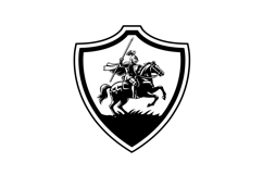 Equestrian knight vector logo design. Horse warrior vector. Product Image 1