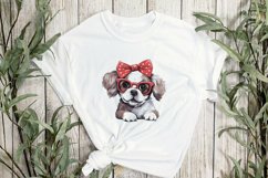 Cute Dog With Headband Sublimation Product Image 2