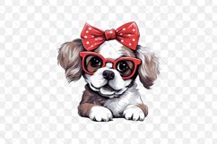 Cute Dog With Headband Sublimation Product Image 3