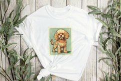 Dog Portrait Vintage Sublimation Clipart Product Image 2