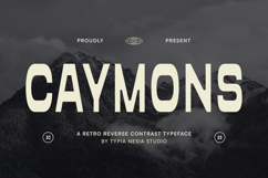 Caymons - Bold Condensed Retro Sans Product Image 1