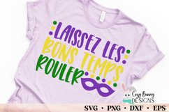 Laissez les bons temps rouler quote on a lavender t-shirt