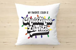My Favorite Color is Christmas Lights SVG - PNG, DXF, EPS Product Image 5