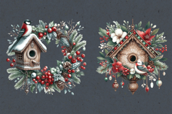 Christmas Decor. Watercolor Cliparts. PNG sublimation Product Image 2