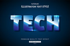 Futuristic Technology 3D Illustrator Text Style Effect Product Image 1