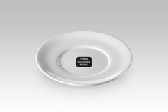White plate, mock-up. Product Image 1
