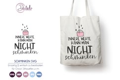 Innere werte kann man nicht Schminken SVG | Schönheit SVG Product Image 1