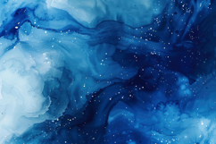 Blue and White Abstract Watercolor Background Wallpaper Product Image 1