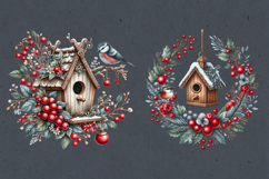 Christmas Decor. Watercolor Cliparts. PNG sublimation Product Image 2