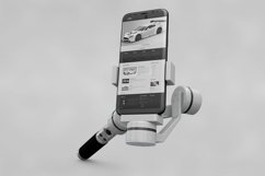 Albird UoPlay Selfie Stick Samsung Galaxy S8 Mockup Product Image 12