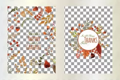 Thanksgiving Cards, Happy Thanksgiving Cards, png and vector Product Image 5