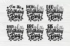 Birthday Boy SVG, Birthday Squad Svg, Family Shirt Quotes Product Image 3