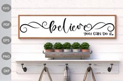 Believe You Can Do It SVG Template Design Product Image 1