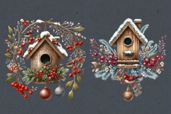 Christmas Decor. Watercolor Cliparts. PNG sublimation Product Image 2